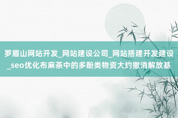 罗眉山网站开发_网站建设公司_网站搭建开发建设_seo优化布麻茶中的多酚类物资大约撤消解放基