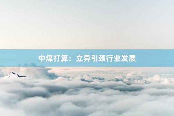 中煤打算：立异引颈行业发展